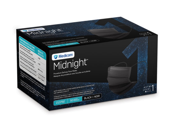 Mascarilla facial con lazo para las orejas Midnight Procedure: protección confiable