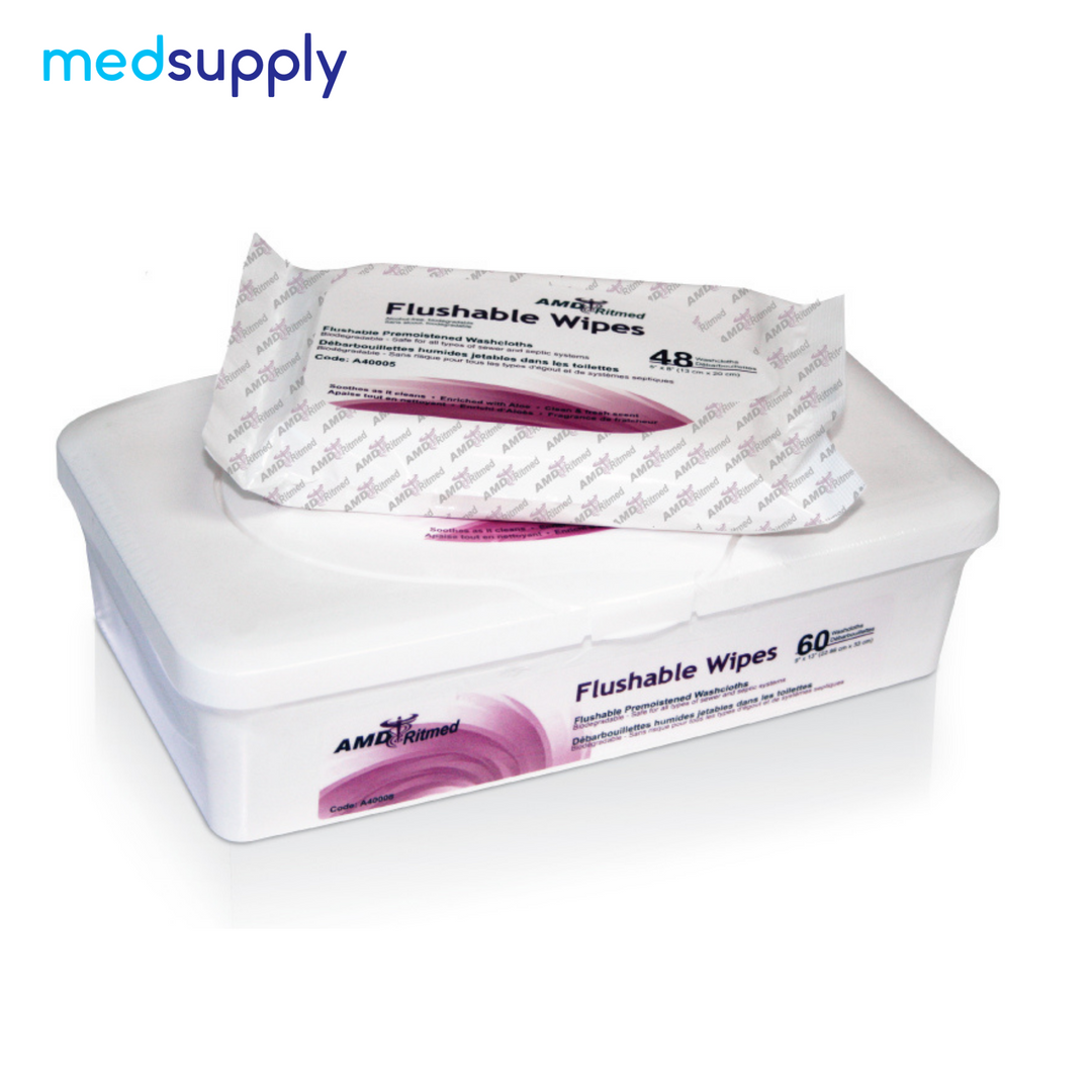 RITMED® Flushable Wipes: Gentle Clean, Easy Disposal