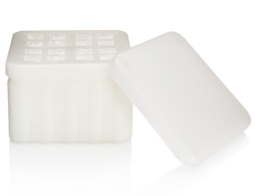Distributeur de pastilles en plastique pour temples : capacité de 4 tailles pour usage dentaire