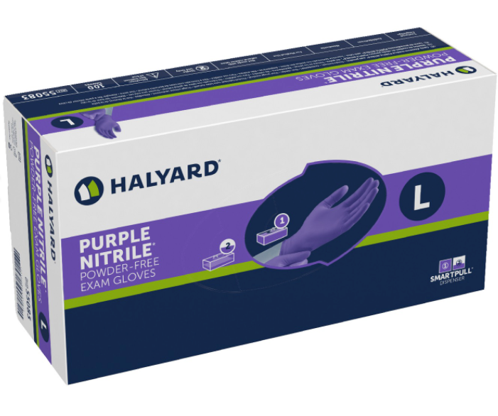 Gants d'examen chimioprotecteurs : Nitrile violet pour une protection maximale