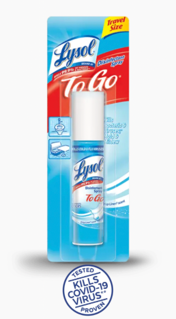 Lysol® Disinfectant Spray To Go - Portable Protection