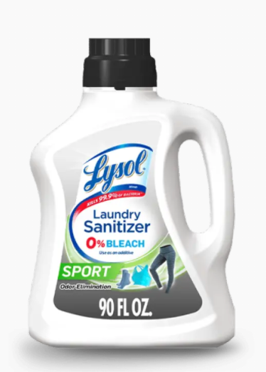 Desinfectante para ropa Lysol® Sport: eliminador de bacterias que causan olores