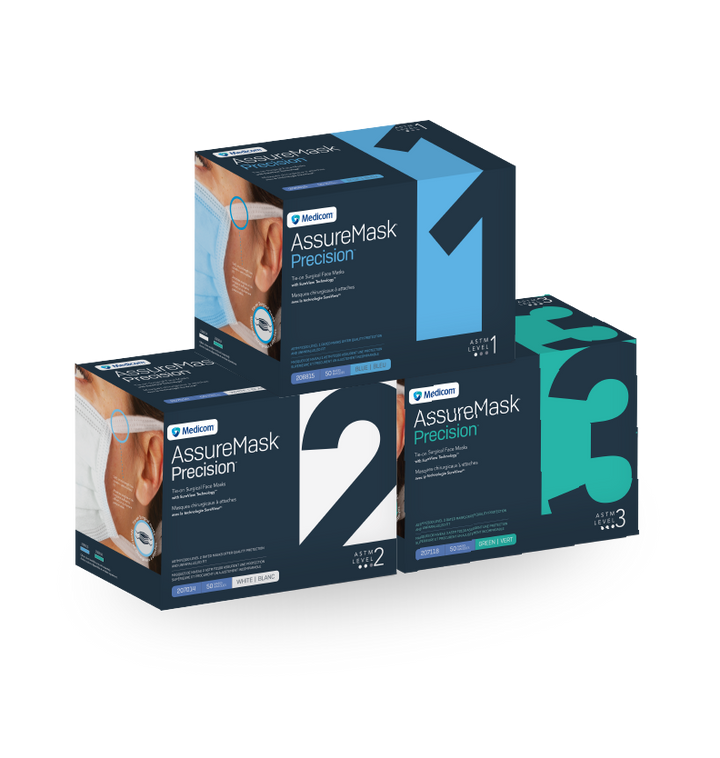 Masques chirurgicaux de précision AssureMask à nouer