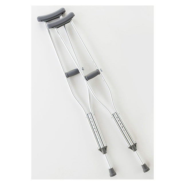 Muleta ajustable para axilas: fácil y cómoda con solo pulsar un botón (uso diario)