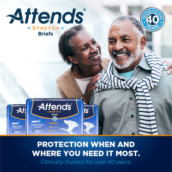 Attends Stretch Briefs Máxima protección y comodidad
