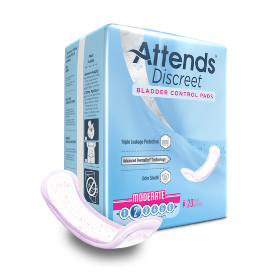 Asiste a Discreet Women's Moderate Pads