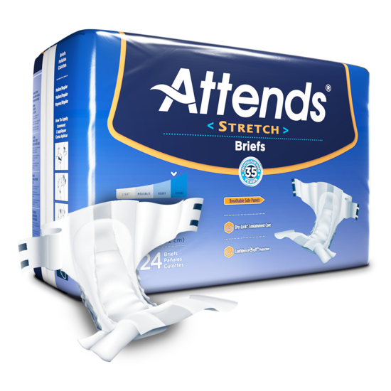 Attends Stretch Briefs Máxima protección y comodidad