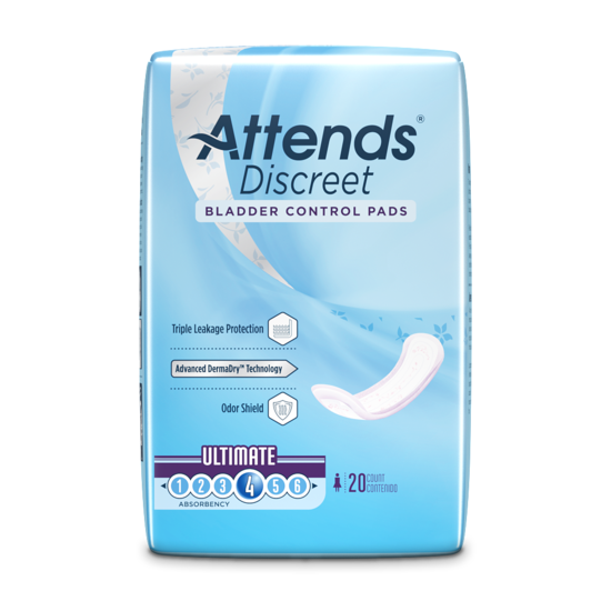 Assiste aux serviettes hygiéniques Discreet Women's Ultimate - Protection maximale