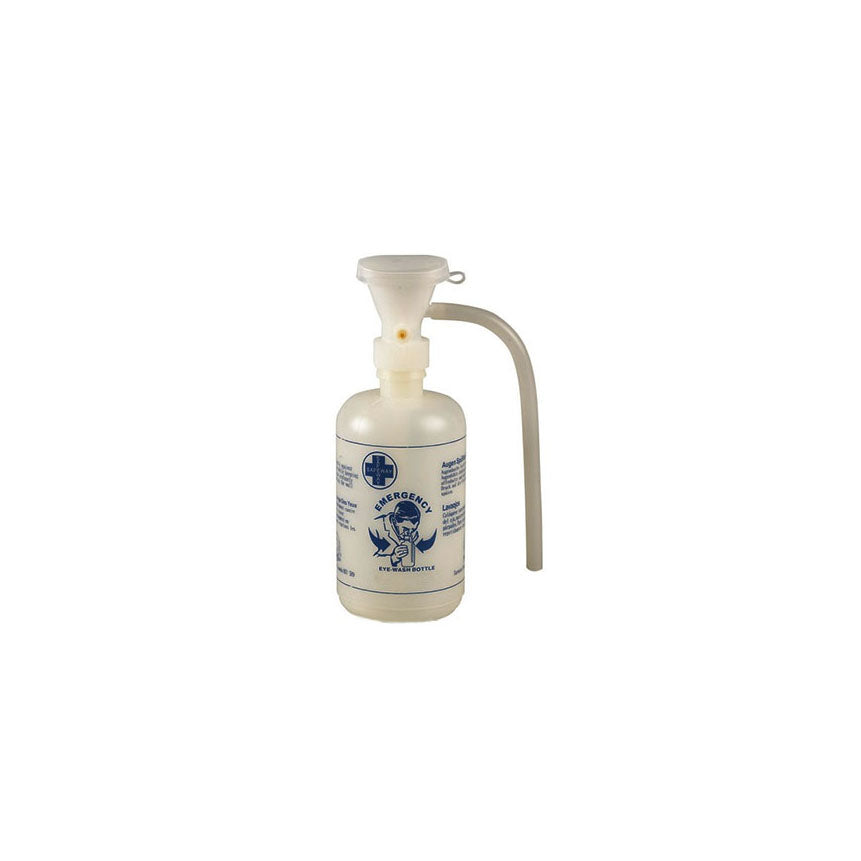 Lavado de ojos de emergencia: botella rellenable y copa para ojos