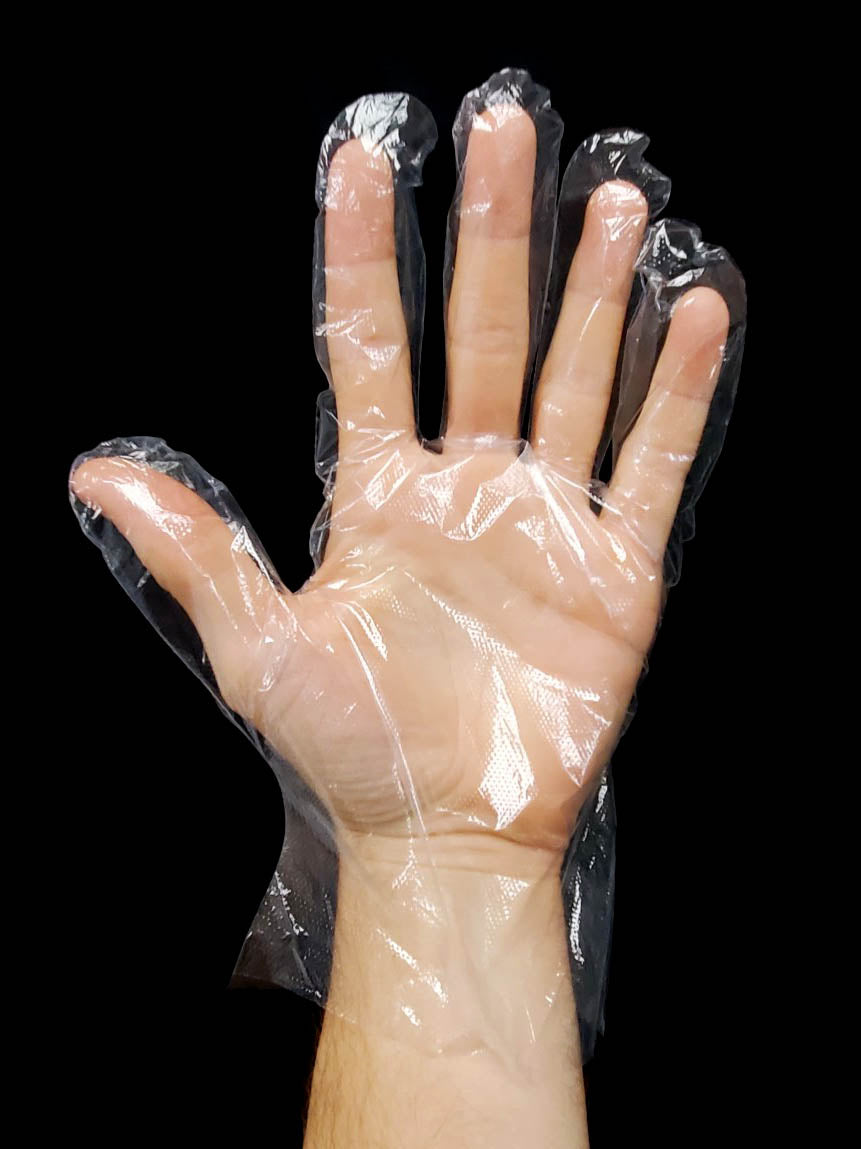 Gants jetables ForceField en PE (polyéthylène) pour la préparation des aliments, CAISSE/10 000 chacun