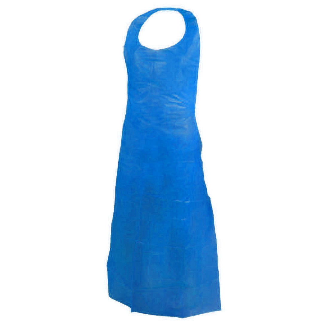 ForceField Blue Disposable Polyethylene Apron CASE/250 Each