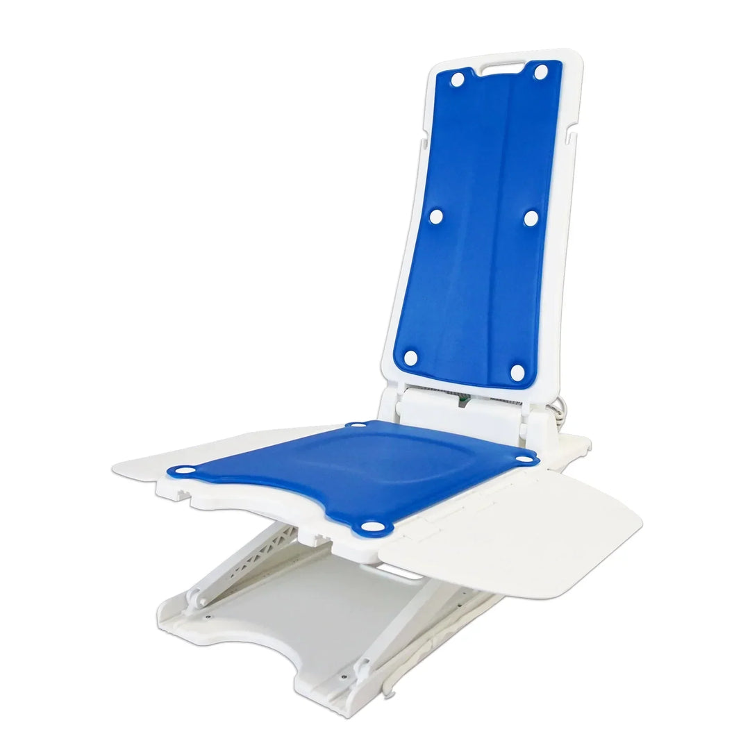 Bridge battery powered bath lift in standard bathtub
