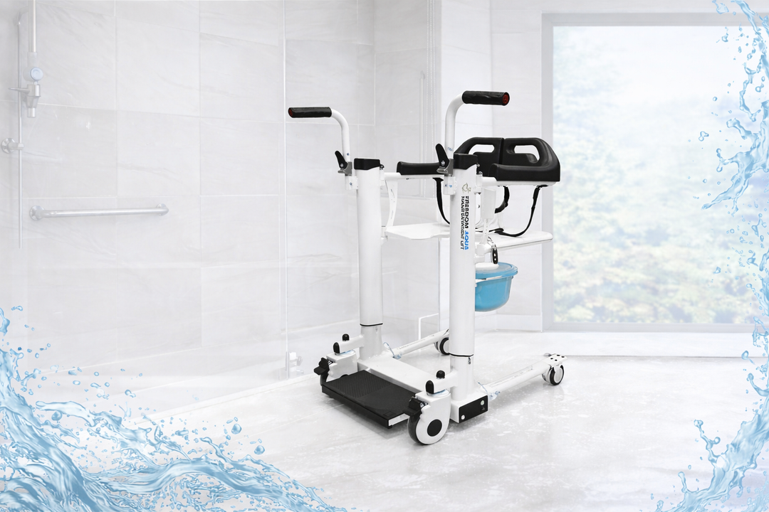 Freedom Aqua waterproof patient transfer lift in shower