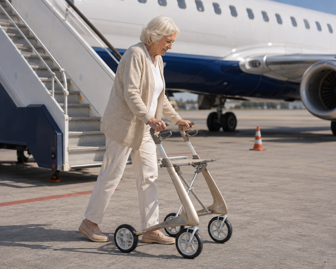 Overcoming Stairs & Thresholds: The Lightweight Rollator Advantage