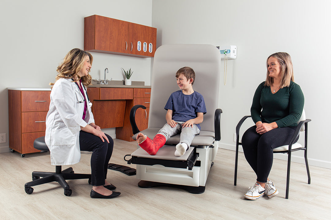 FusionONE medical procedure table with smooth adjustments for patients of all ages and abilities