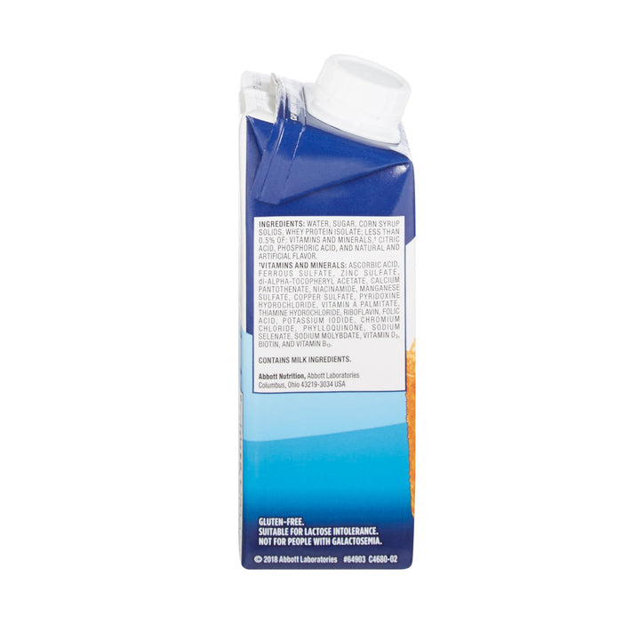 Oral Supplement Ensure® Clear Therapeutic Nutrition Apple Flavor Liquid 8 oz. Reclosable Carton