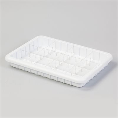 15x2x11 inch polystyrene drawer tray with acrylic dividers for organizing medical supplies