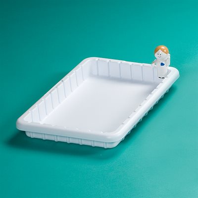 15x2x11 drawer organizing tray for slim medical storage in carts and cabinets
