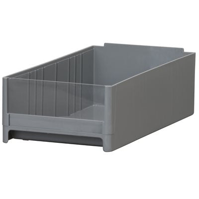 Patient medication bin with clear front window, ideal for organizing small medical supplies and labels