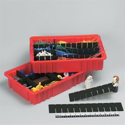 Set of long plastic dividers for PharmaSystems 1710, 1735, and 3692 divider boxes