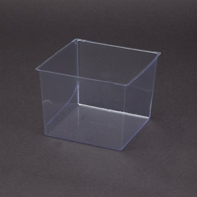 Clear disposable bin liner 5¼ x 4 x 5¼ inches for hygienic storage and barcode scanning