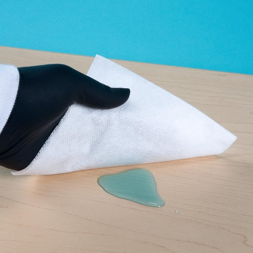 5x5 low-lint natural fibre cleanroom wipes