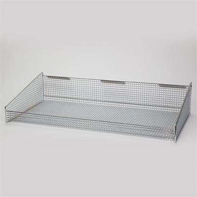 36x18 hanging wire basket with label holder and ventilated metal design