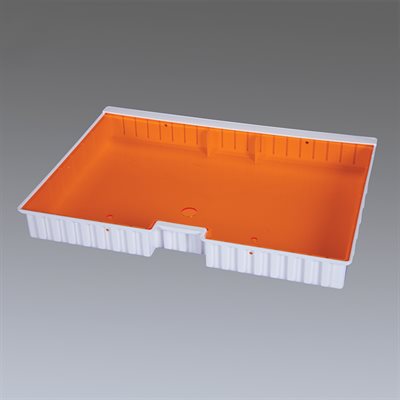Full-Size Crash Cart Box with Amber Slide-In Lid – Durable & Sealable