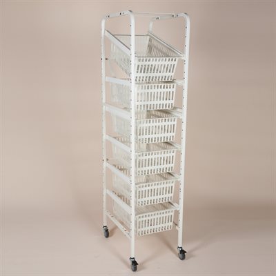 Storage Rack for Easy Exchange Baskets and Trays – 78¼?H, 176 lb Capacity