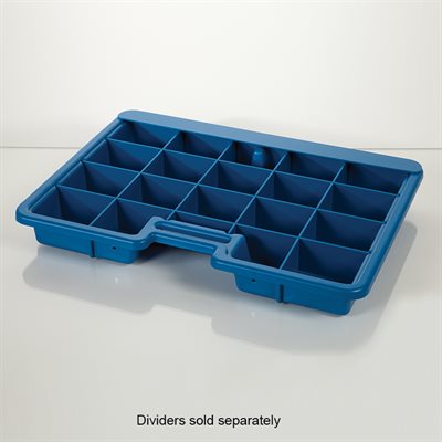 Full-Size Blue Crash Cart Box with Handle – HCL®, 21¾?W x 15¼?D