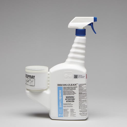 Sterile DECON-CLEAN solution for cleanroom residue removal
