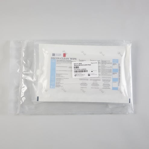 Sterile DECON-CLEAN 12 x 12 cleaning wipes