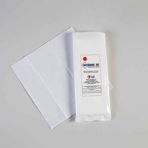 Sterile WipeDown HC 9 x 9 low-lint dry cleanroom wipes