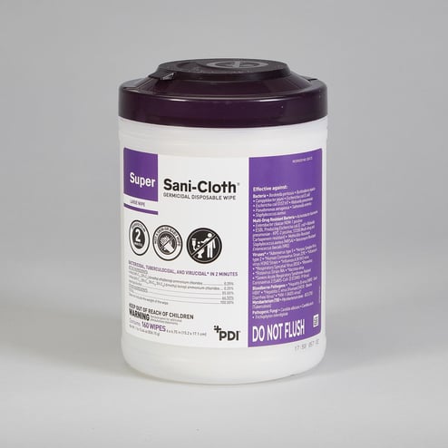 Super Sani-Cloth germicidal wipes canister