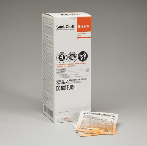 Sani-Cloth Bleach germicidal wipes canister