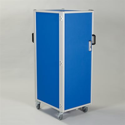 Supply Transport Cart with 5 Clear Divider Boxes and Digital Lock – 20?W x 55?H