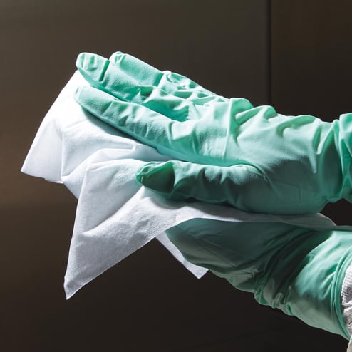 HCL 70 percent IPA 9 x 9 presaturated cleanroom wipes