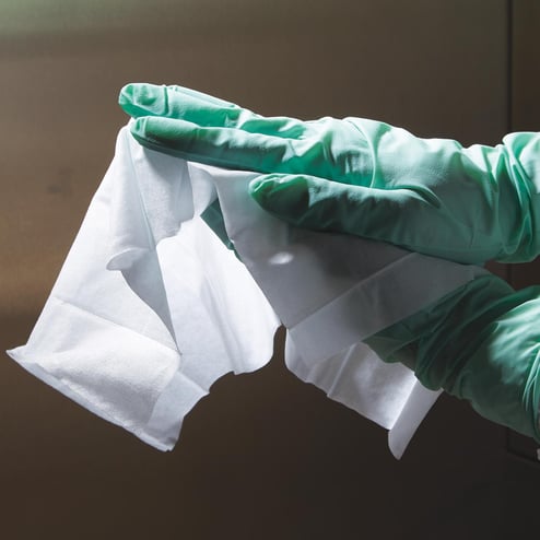 Sterile 70 percent IPA 9 x 12 presaturated cleanroom wipes