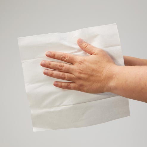 9x9 low-lint natural fibre cleanroom wipes