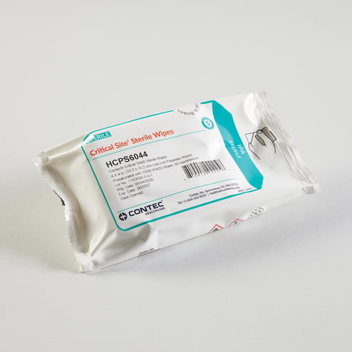 Sterile Critical Site 70 percent IPA presaturated cleanroom wipes