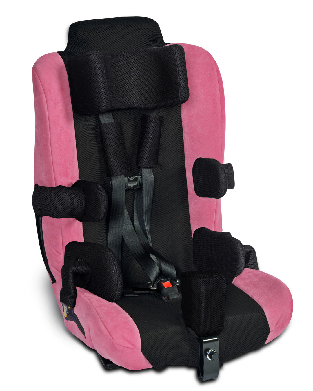 Spirit™ Car Seat Plus Large model with seat depth extender installed and side abductor visible.