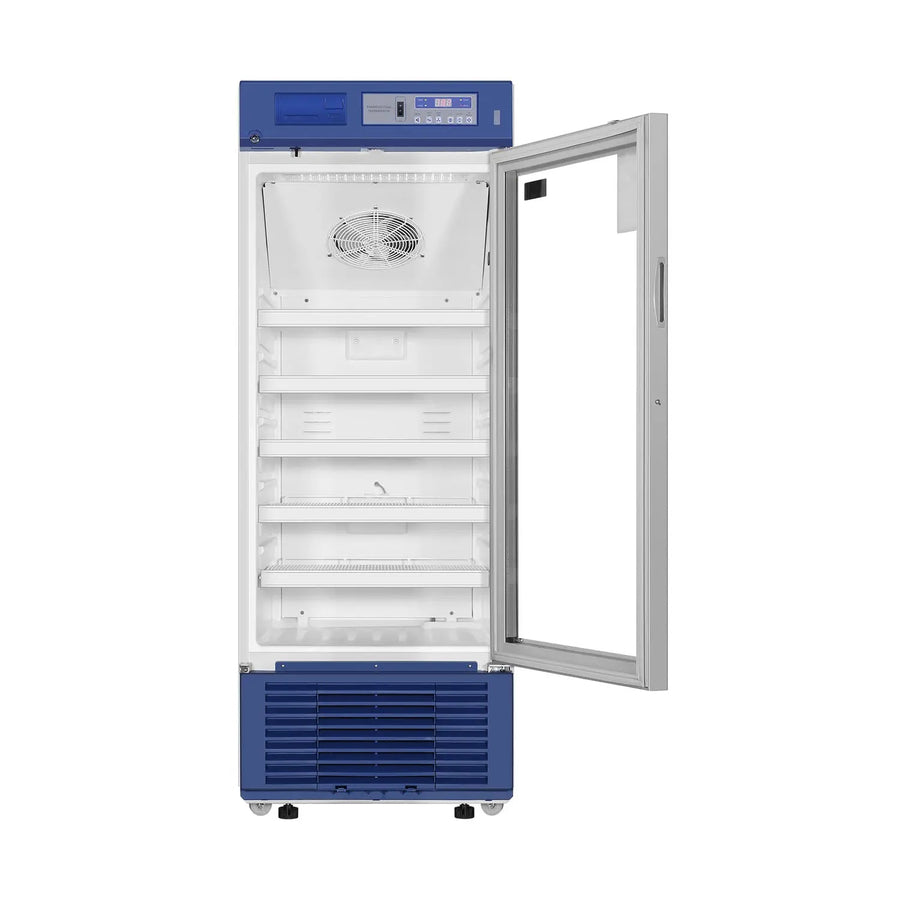 Haier HYC-290 glass door pharmacy refrigerator closed