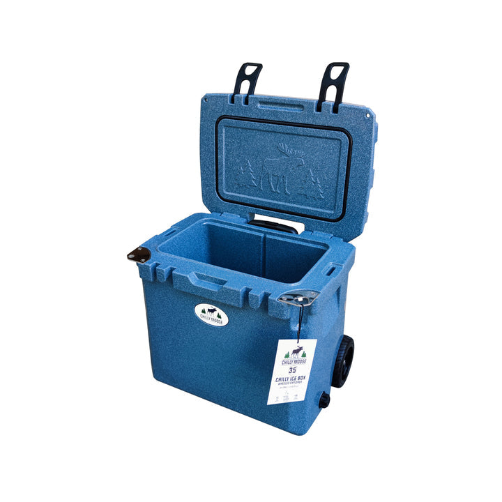 Chilly Moose cooler lid open showing interior space
