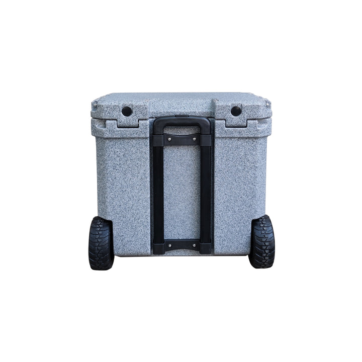 insulated transport cooler with handle extended outdoor use