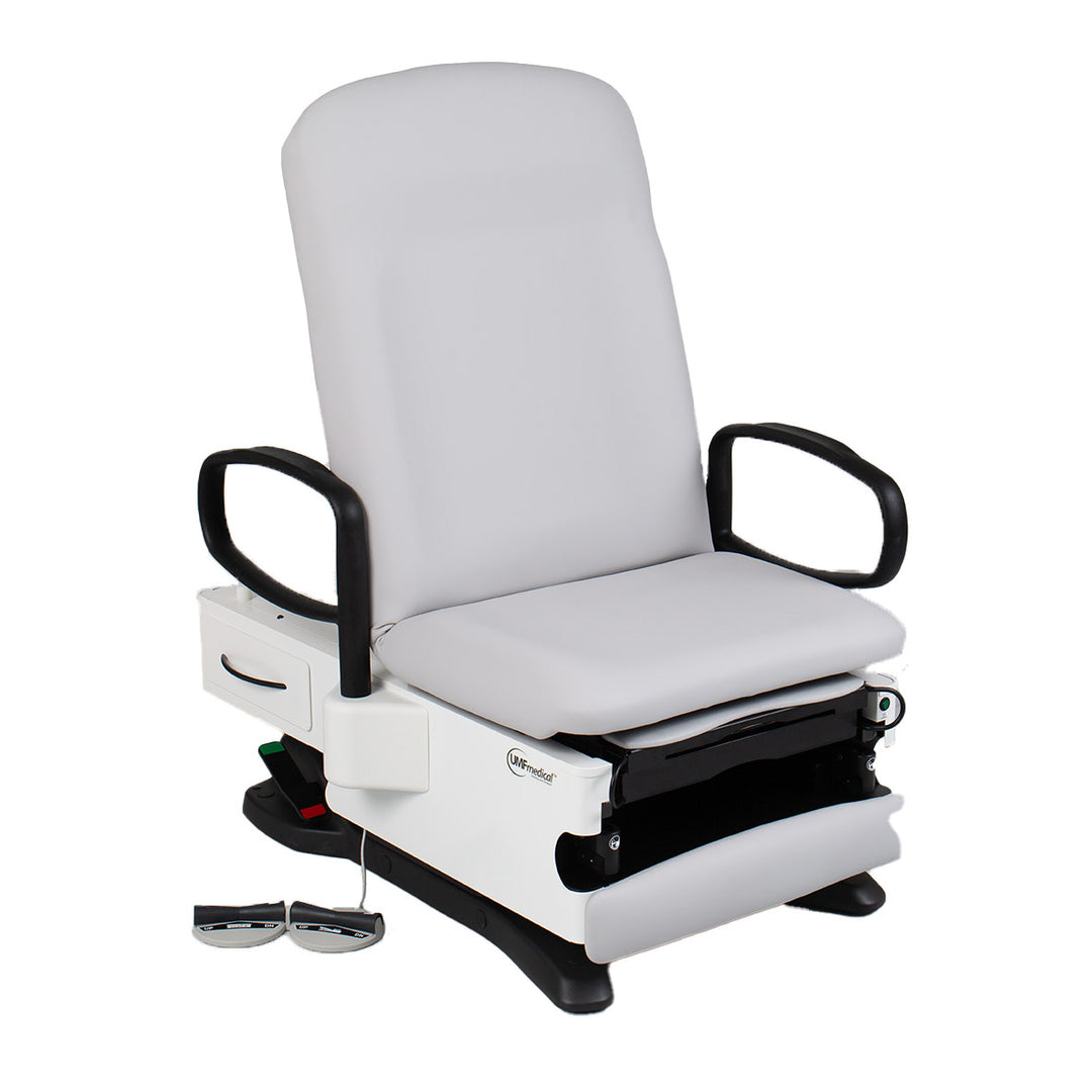 4040 Series table with drawer system, hi-lo lift, and safety-first design – functional medical furniture