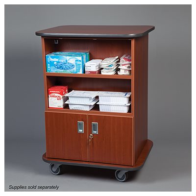 Replenishment Cart – Lockable Double-Sided Storage, 29¼?W x 42?H x 24¼?D