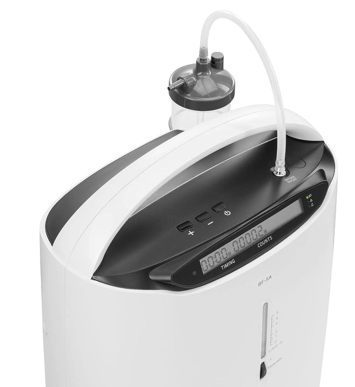 Oxygen Concentrator–Adjustable Flow 0.5 to 5 LPM Quiet Operation