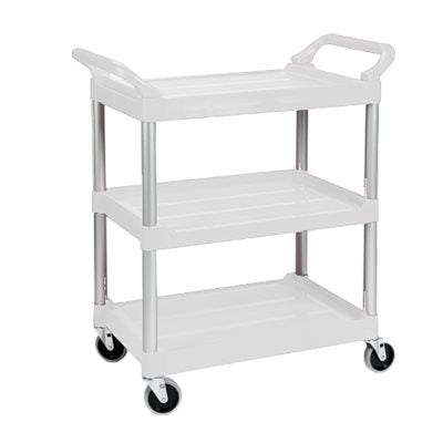 Rubbermaid Large Plastic Utility Cart – Dual Handles, Quiet Casters