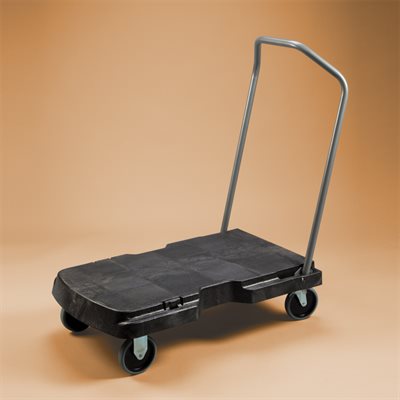 Heavy-Duty Triple Trolley Cart – 400 lb Capacity, Plastic Platform with Metal Handle