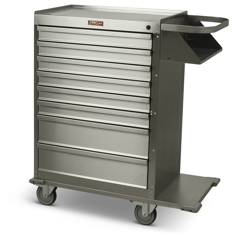 6020 Cast Cart stainless steel eight drawer orthopedic supply cart